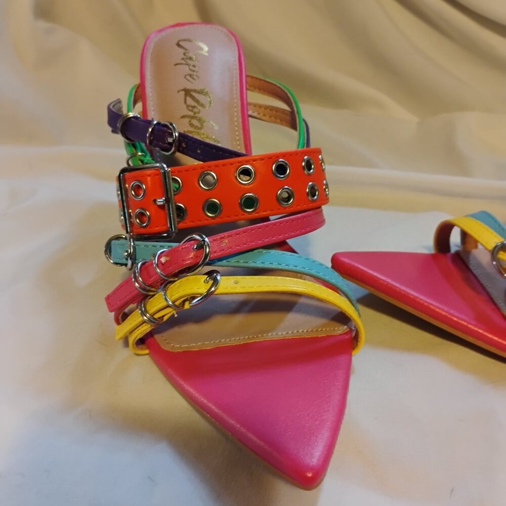 Cape Robbin Stiletto Heeled Mules – Chic Slip-On Style (Rasia-2) Size 8 - Picture 6 of 10